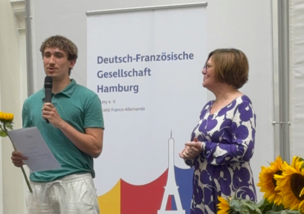 Französisches Interview mit Schüler
